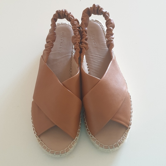 Witchery tan leather espadrilles - Picture 7 of 8